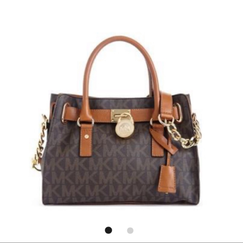 Michael Kors Hampton Brown Handbag - image 1